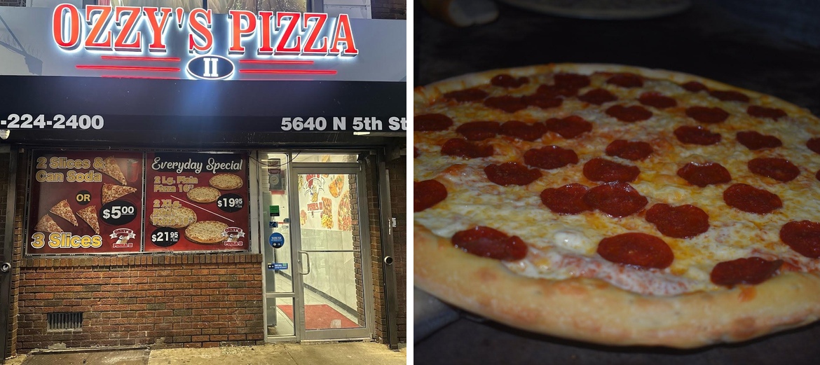 Ozzy's Pizza II Menu
