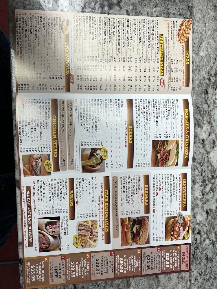 Ozzy's Pizza II Menu image 2